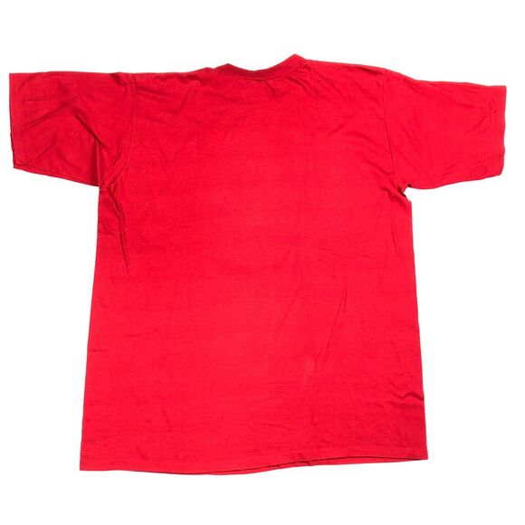 Vintage 80s Rare Disney OSFA XXXXL 4XL Mickey Mouse Red Tee T Shirt B4 - Picture 4 of 4